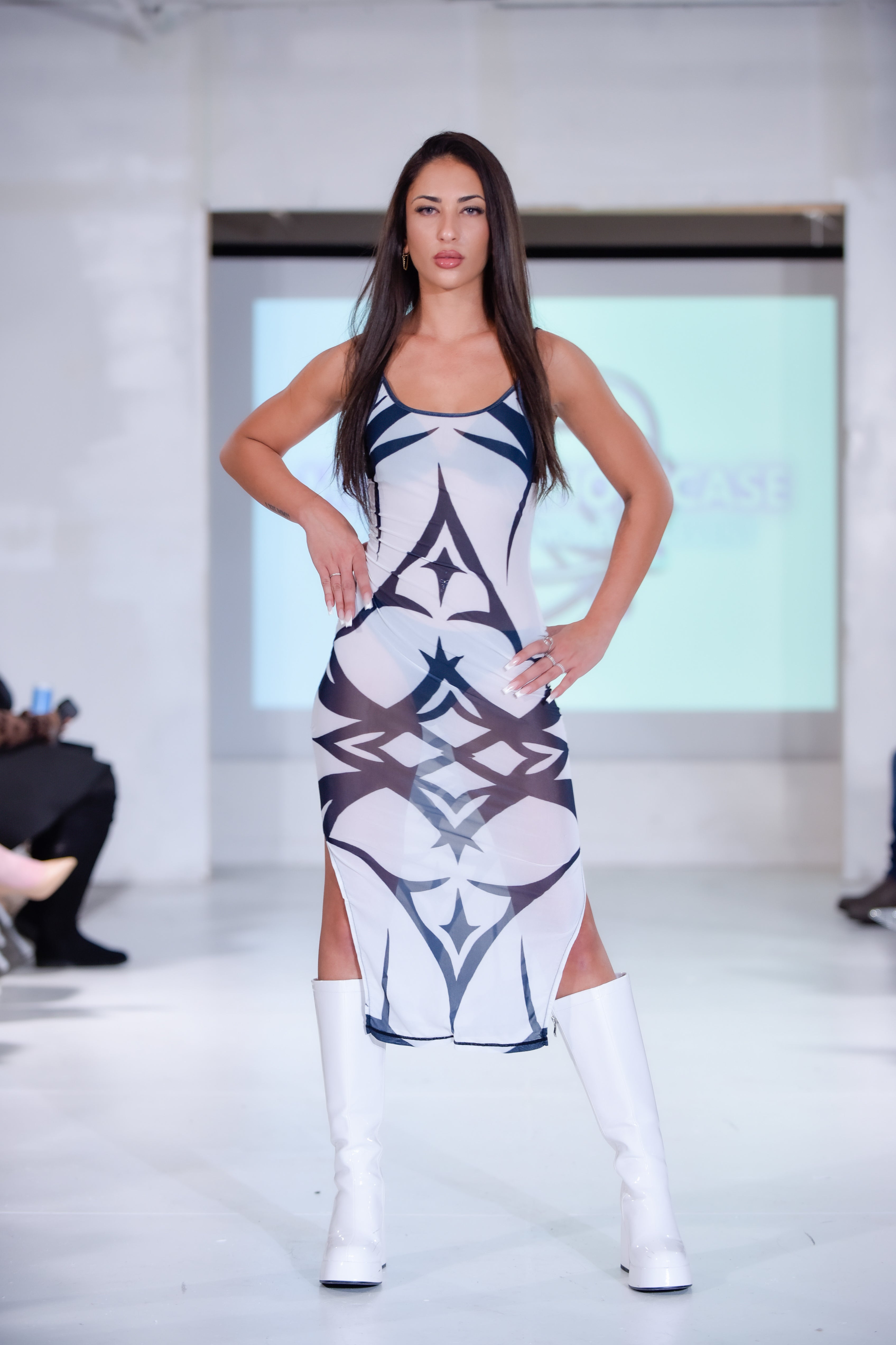 angel mesh dress Guenetta Dress In Dark Angel Mesh