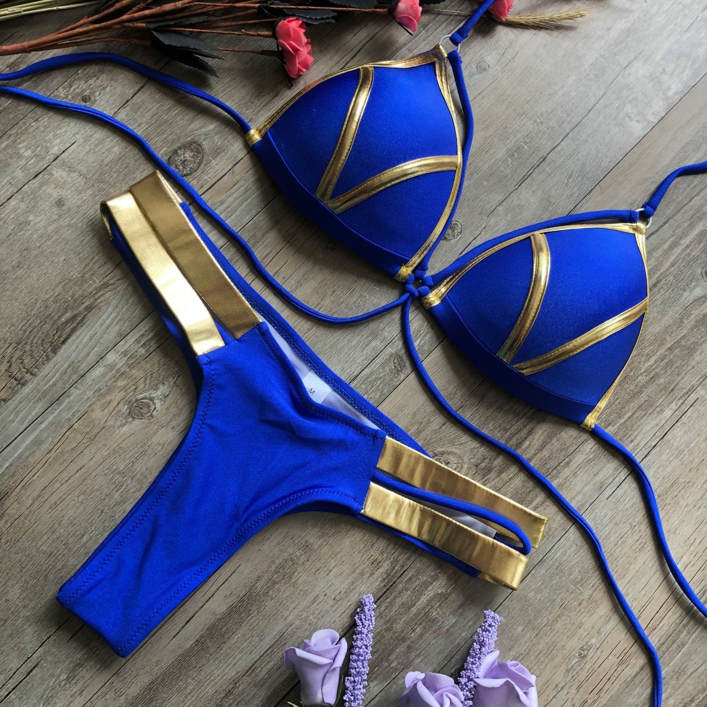 Luminous Gold Accent Bikini - Donny's Angel