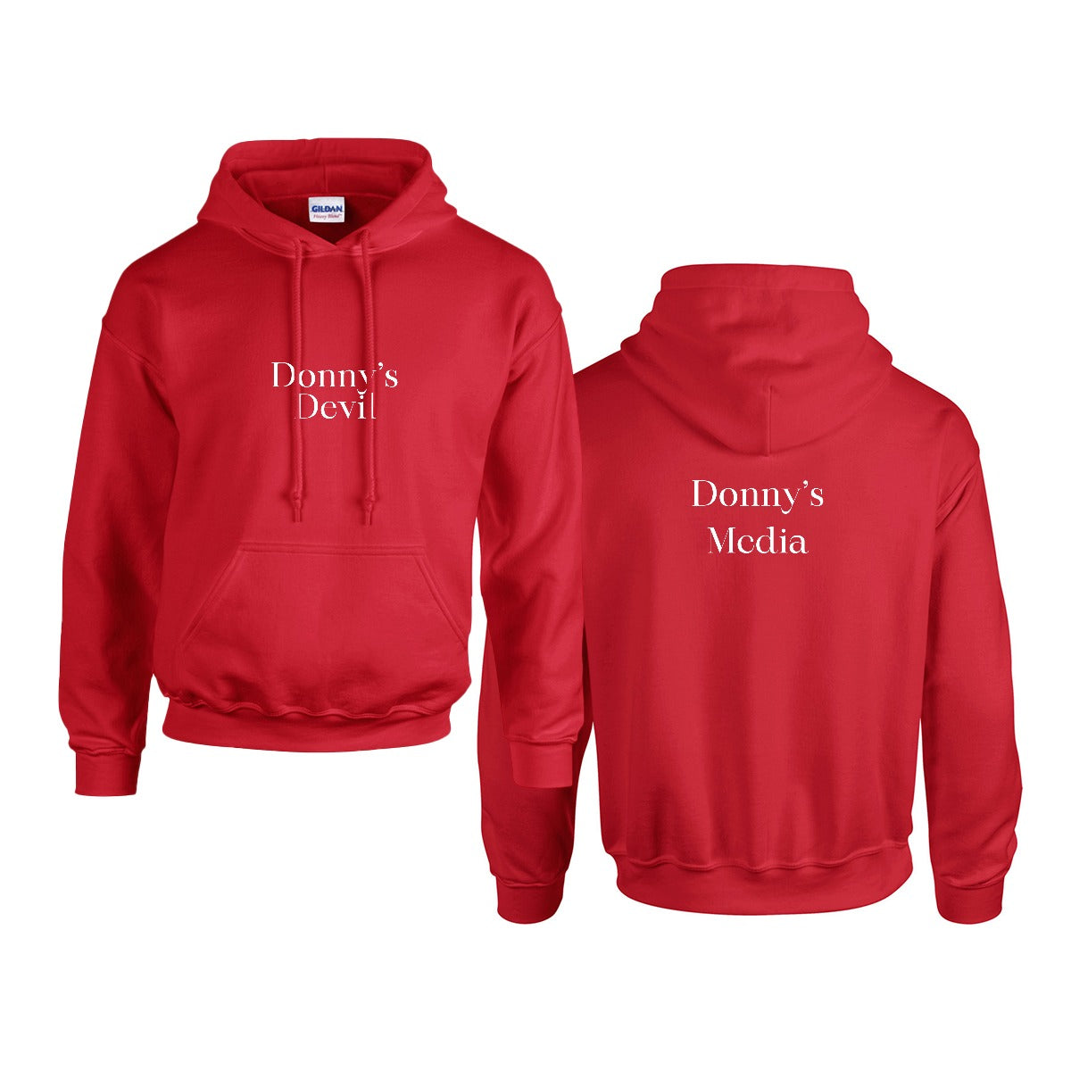 Donny's Media Hoodie - Customizable Front Logo - Donny's Angel