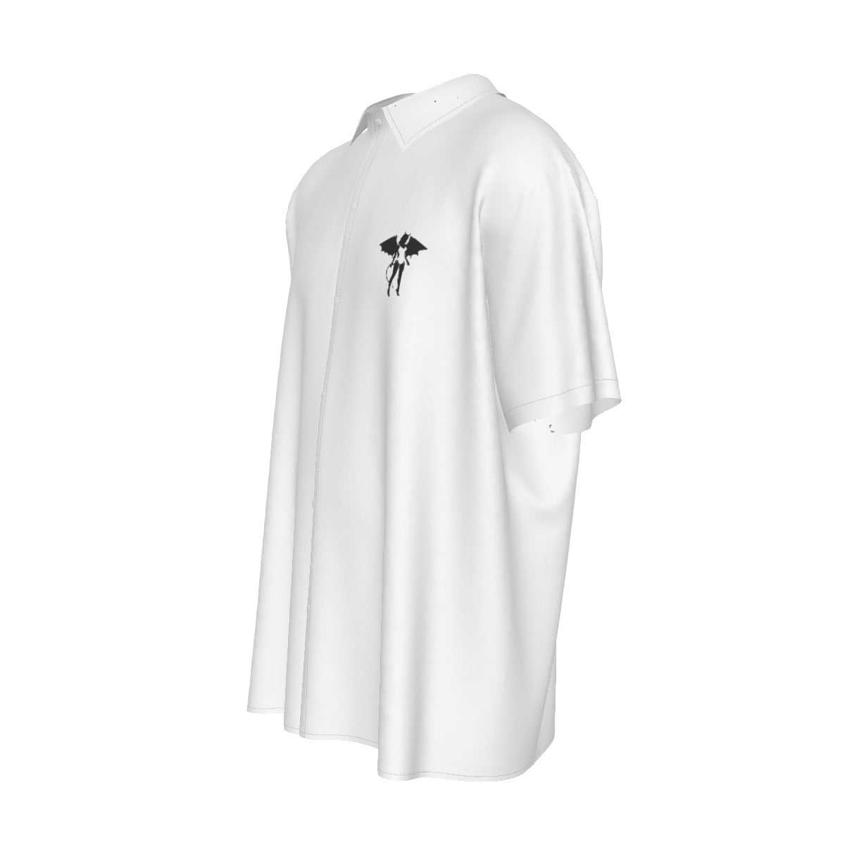 Donny's Devil Logo Silk Like Short-Sleeved Shirt