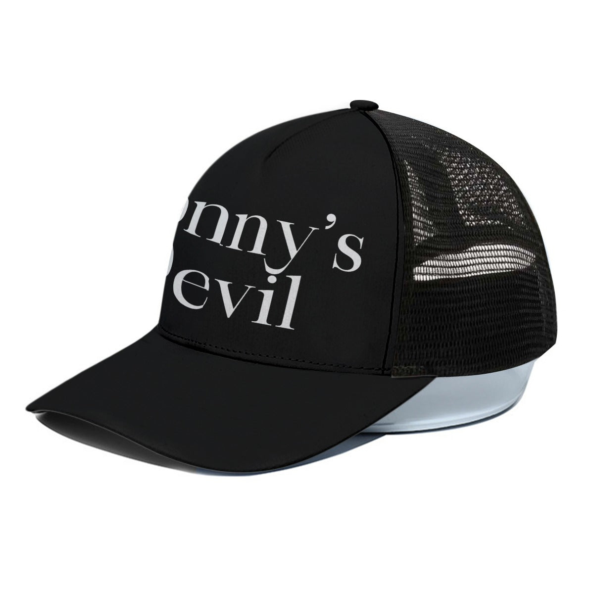 Donny's Devil Trucker Hat With Black Half-mesh - Donny's Angel