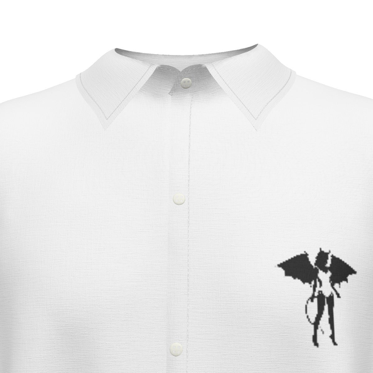 Donny's Devil Logo Silk Like Short-Sleeved Shirt