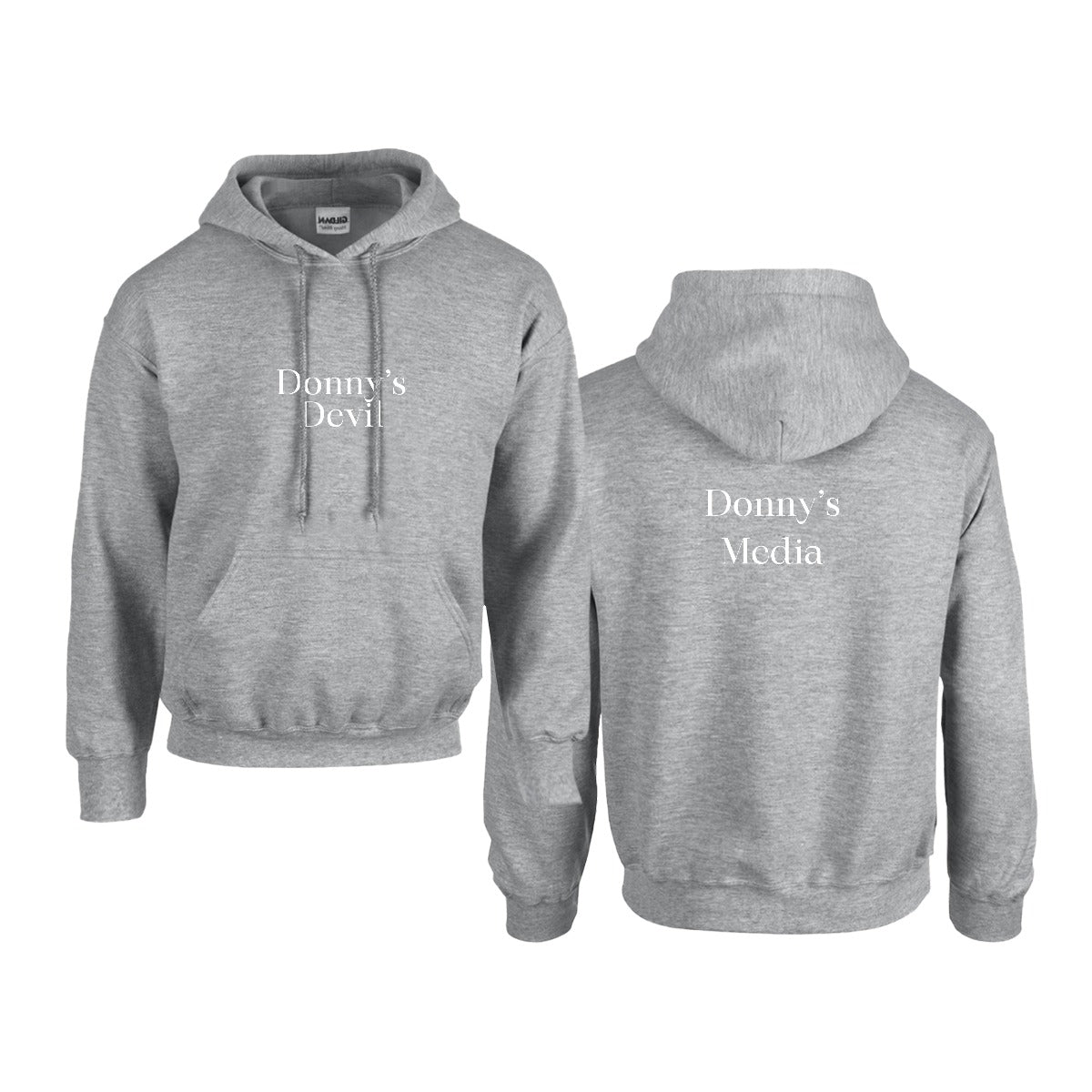 Donny's Media Hoodie - Customizable Front Logo - Donny's Angel