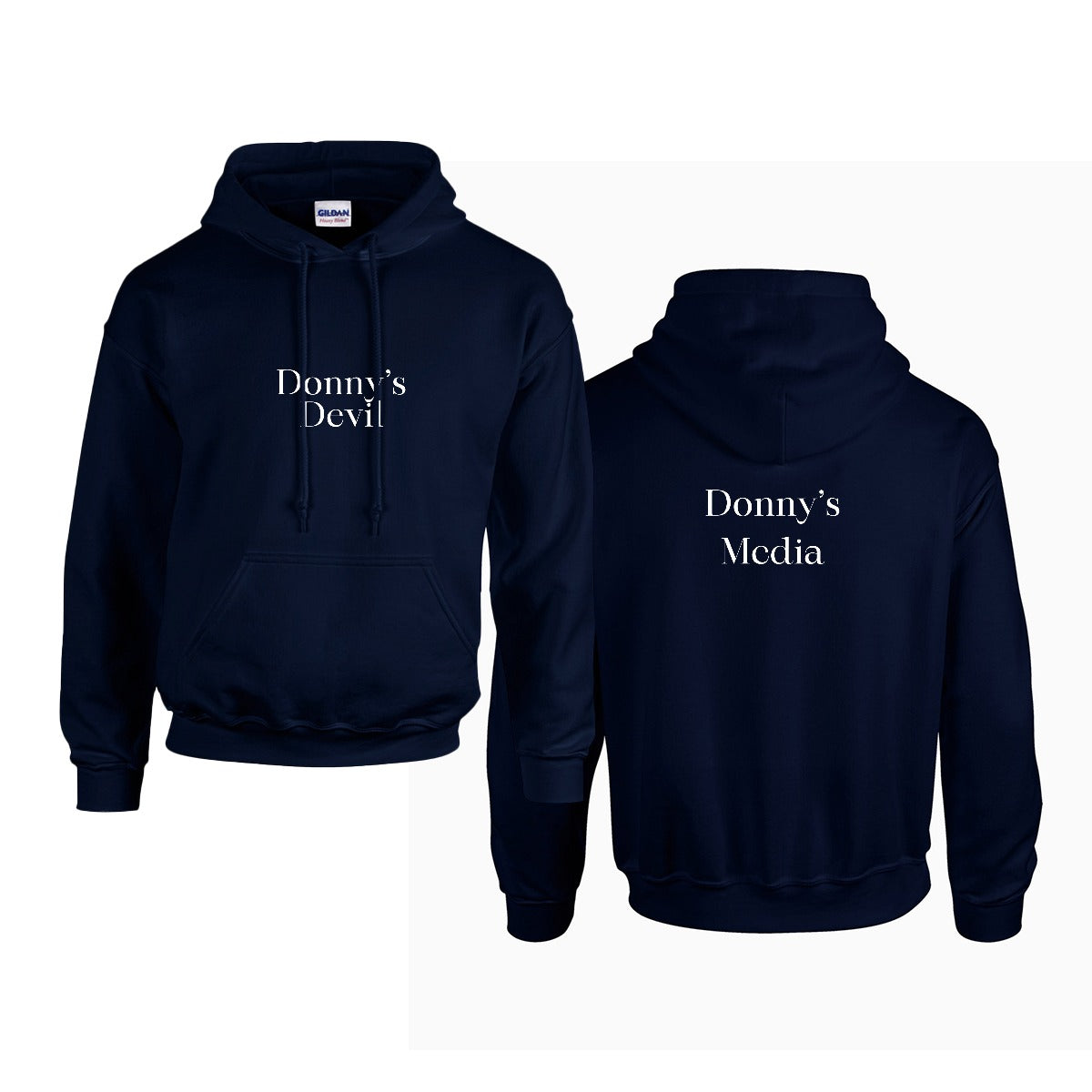 Donny's Media Hoodie - Customizable Front Logo - Donny's Angel
