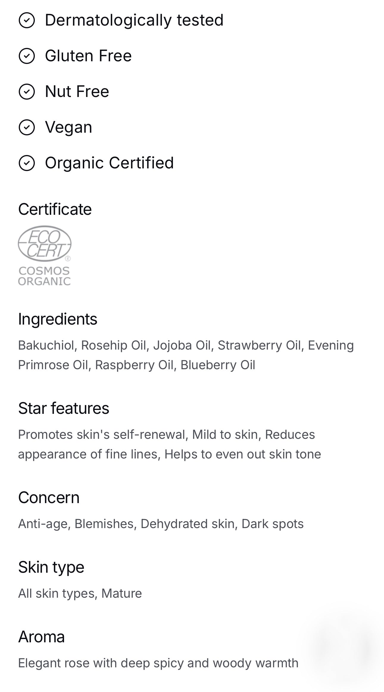 Retinol-Alternative Bakuchiol Oil Serum