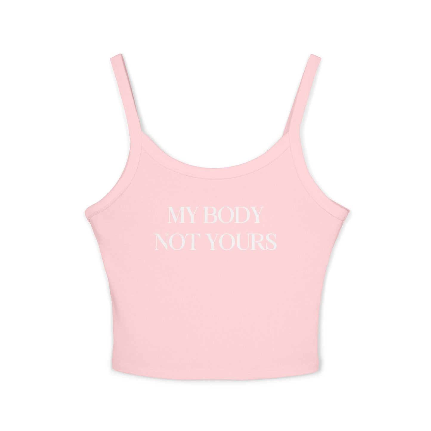 Donny's Devil My Body Not Yours Empowerment Crop Tank Top