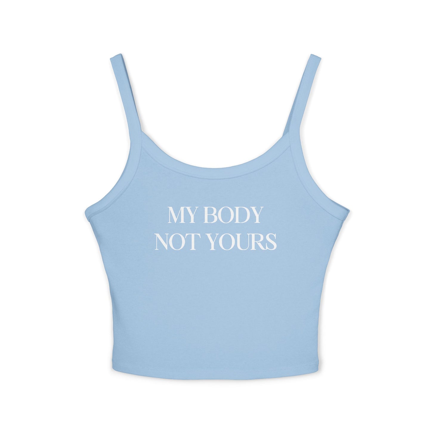 Donny's Devil My Body Not Yours Empowerment Crop Tank Top