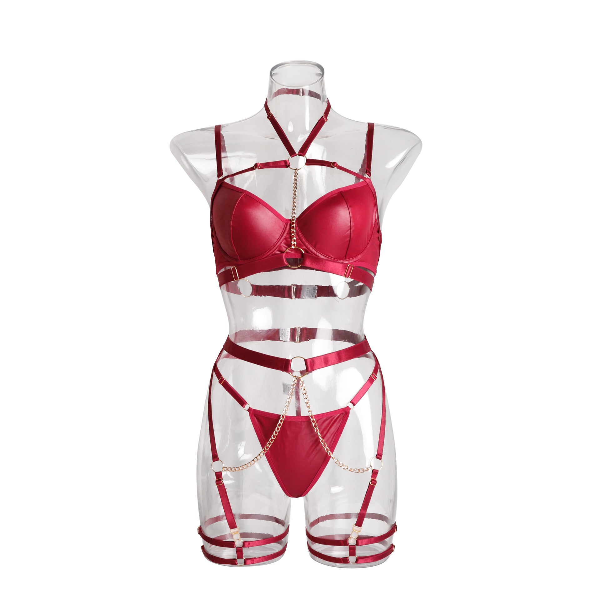 Opulent Straps Hollow 5 Piece Ensemble - Donny's Angel