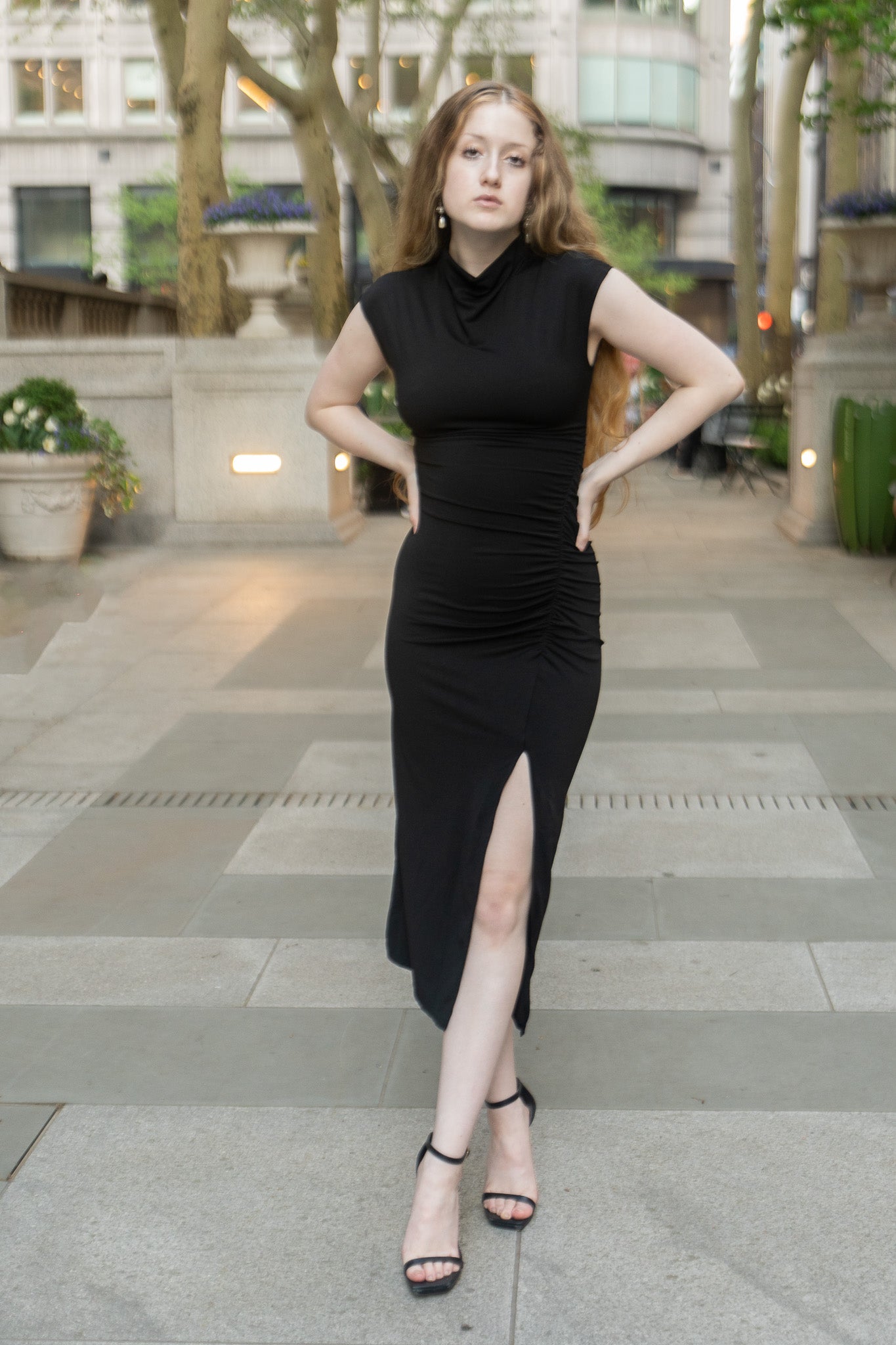 Slit Wrap Hip Dress Slim Dress - Donny's Angel