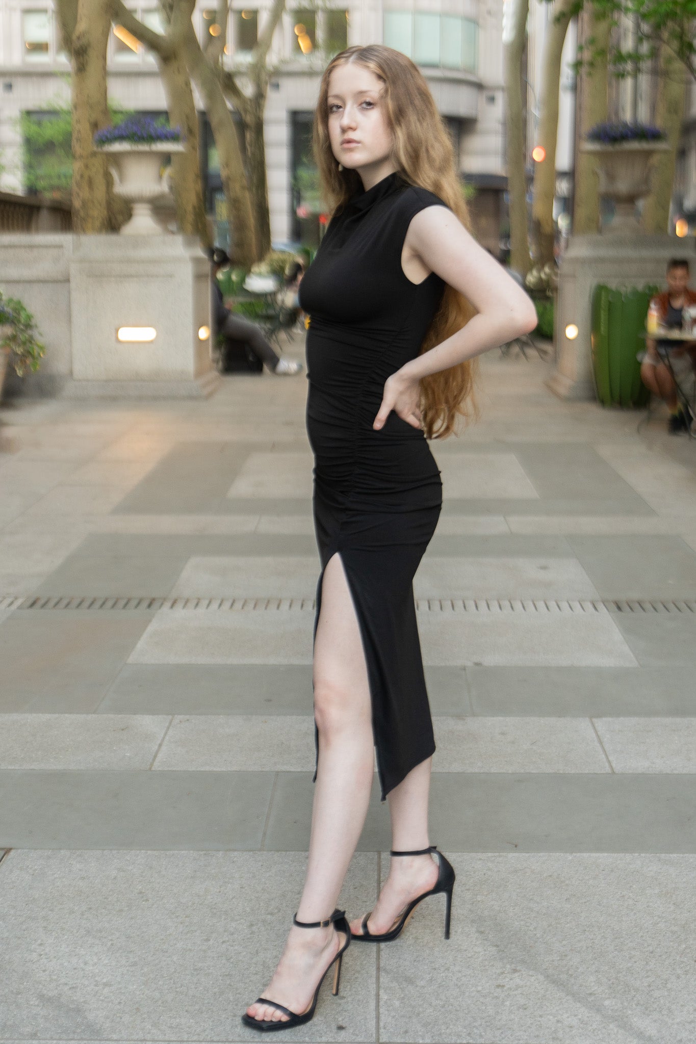 Slit Wrap Hip Dress Slim Dress - Donny's Angel