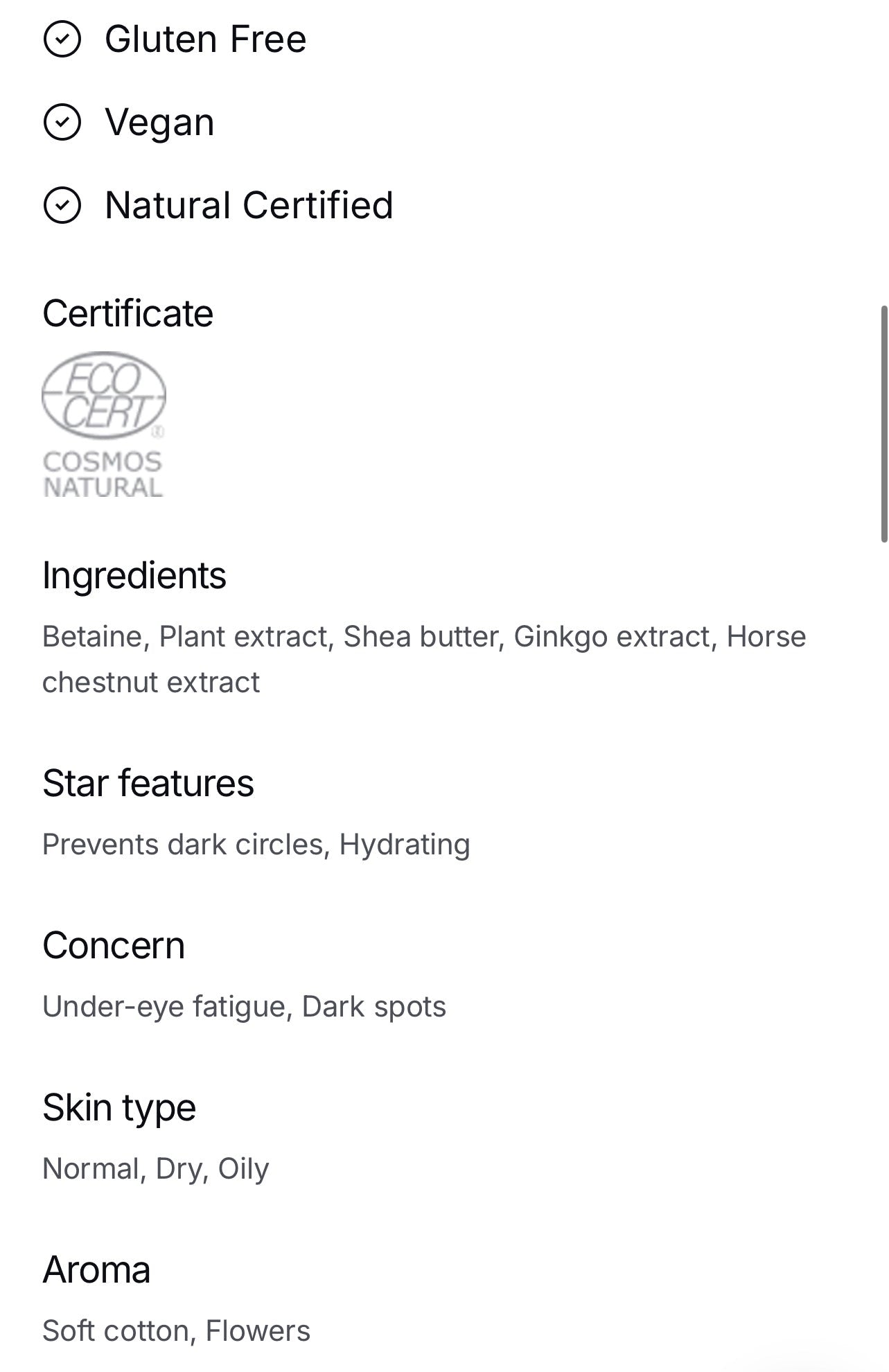 Brightening Eye Cream - Donny's Angel