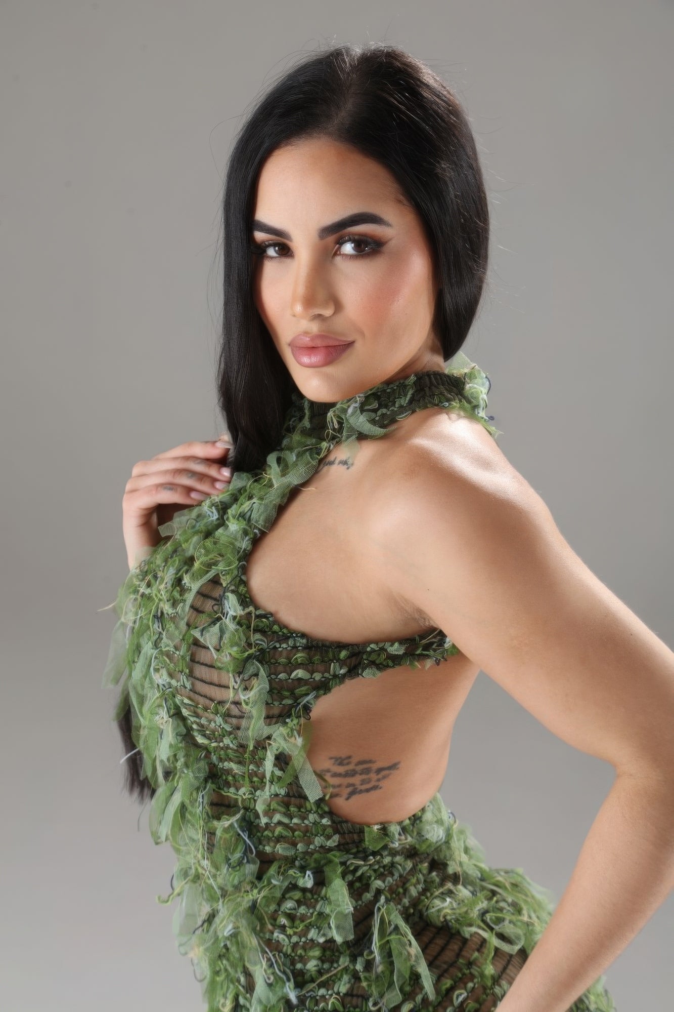 Halter Ruffled Dress - Donny's Angel