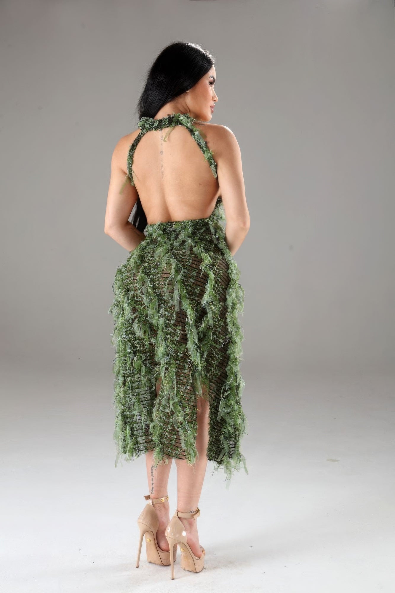 Halter Ruffled Dress - Donny's Angel