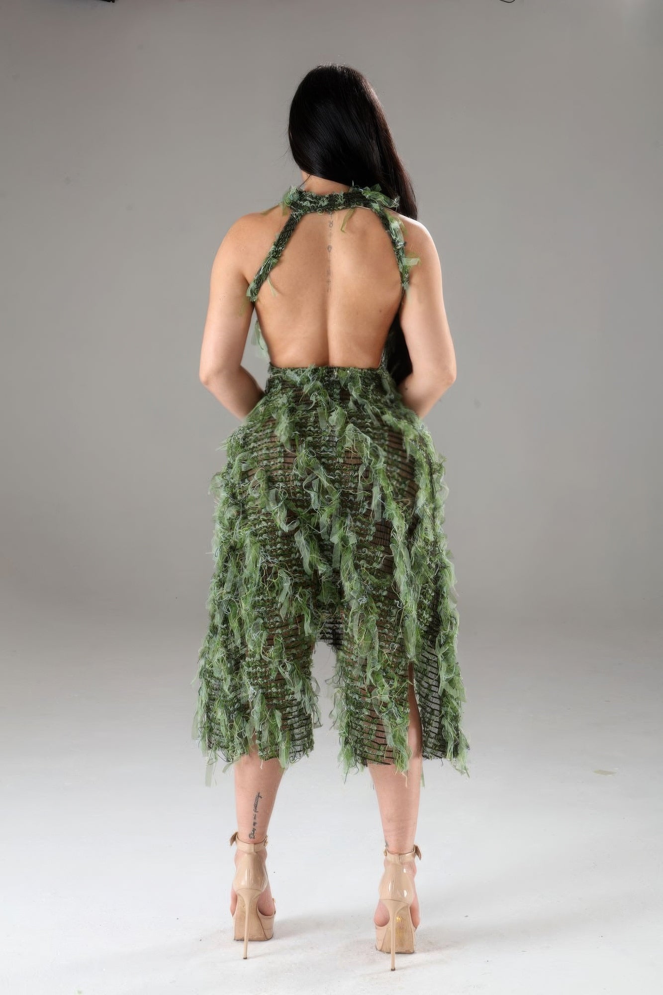 Halter Ruffled Dress - Donny's Angel