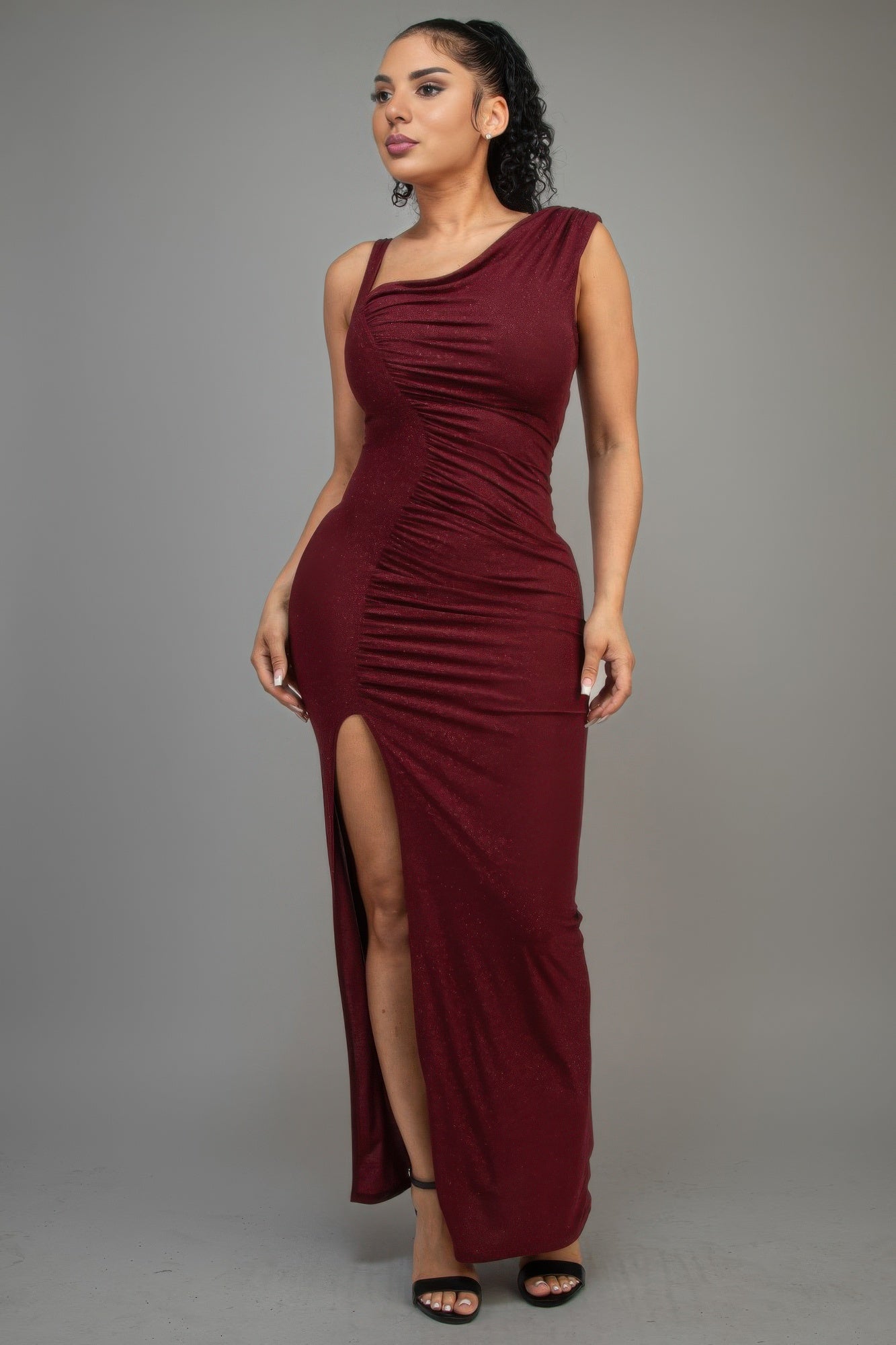 Glitter Slitted Dress - Donny's Angel