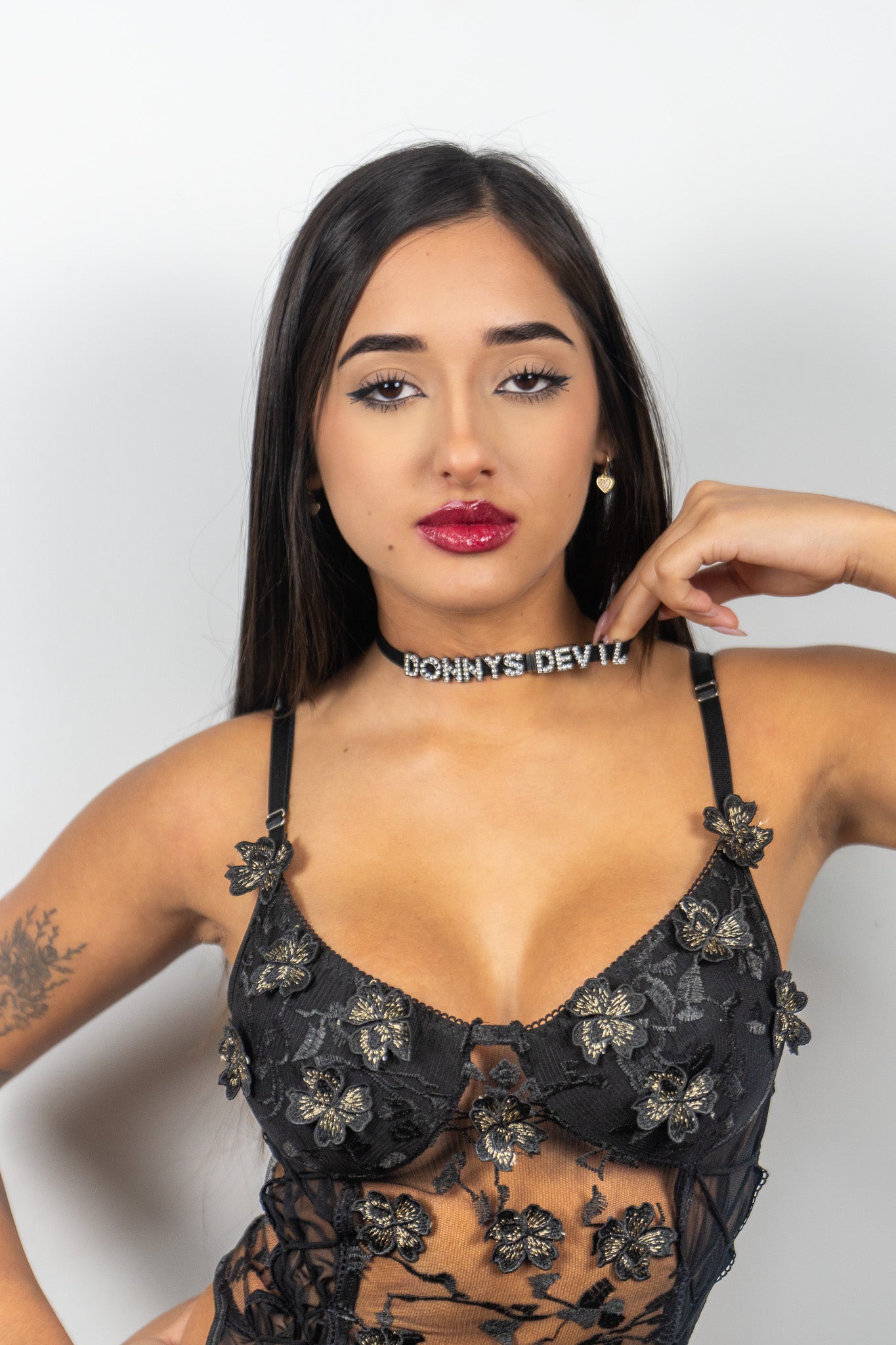 Allure Embroidered Mesh Teddy Style 1 - Donny's Angel