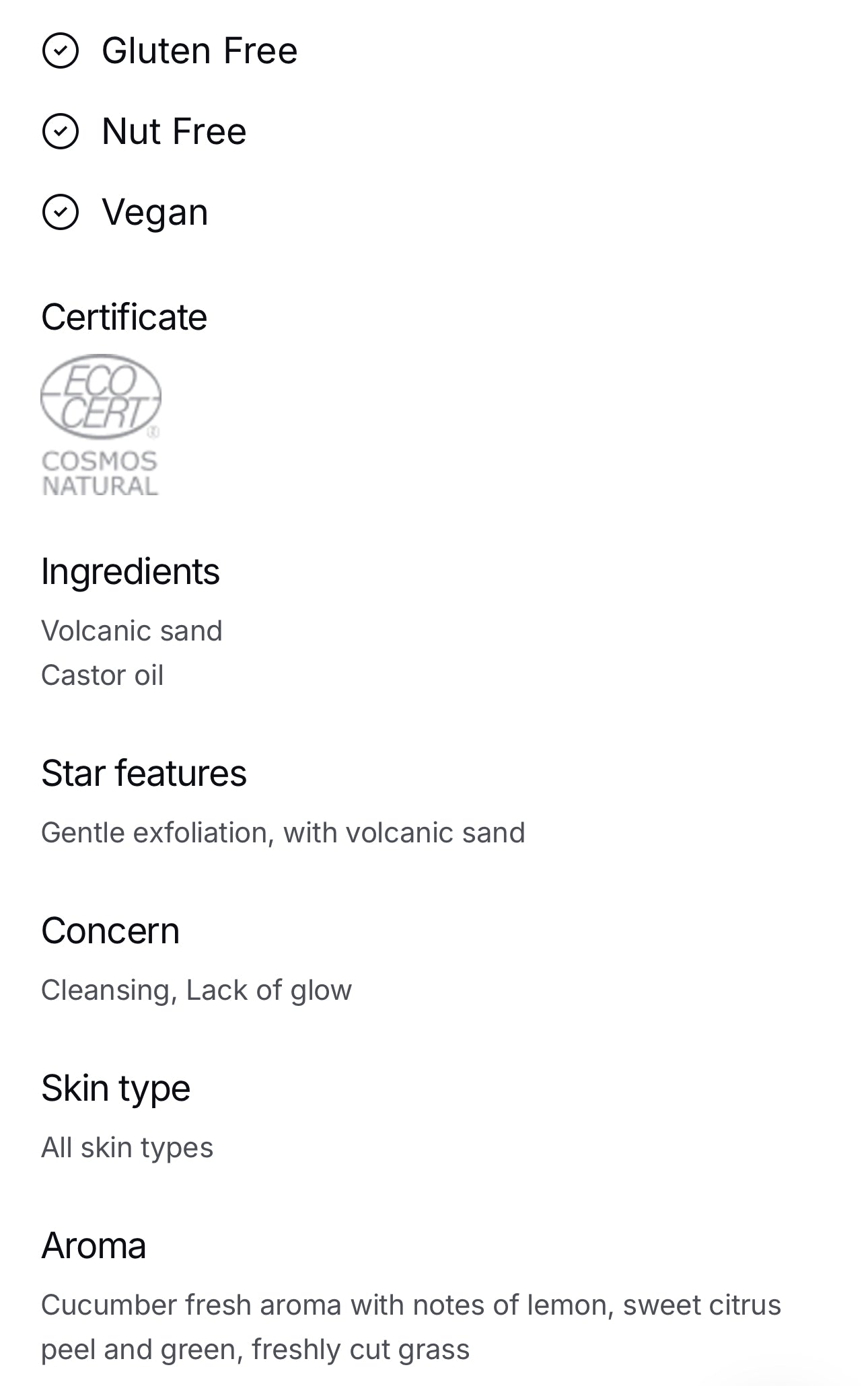 Volcanic Sand Face Scrub