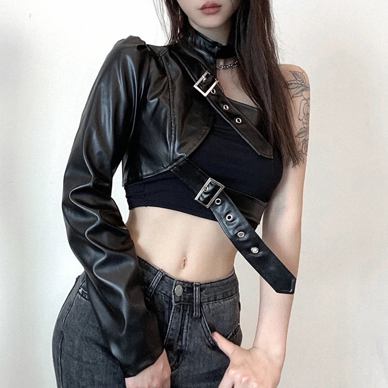 Mono Arm Belted Jacket - Donny's Angel
