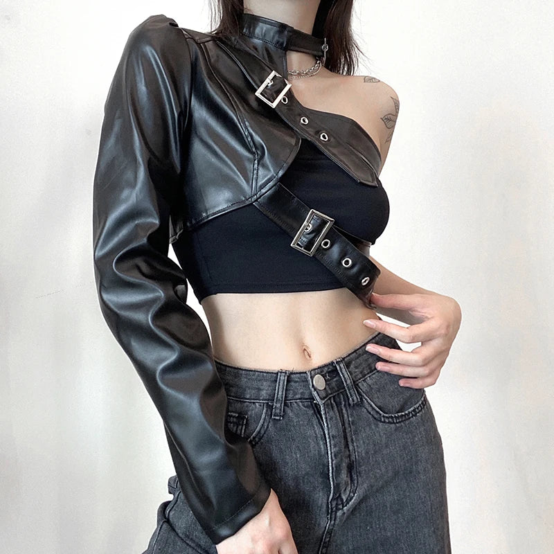 Mono Arm Belted Jacket - Donny's Angel