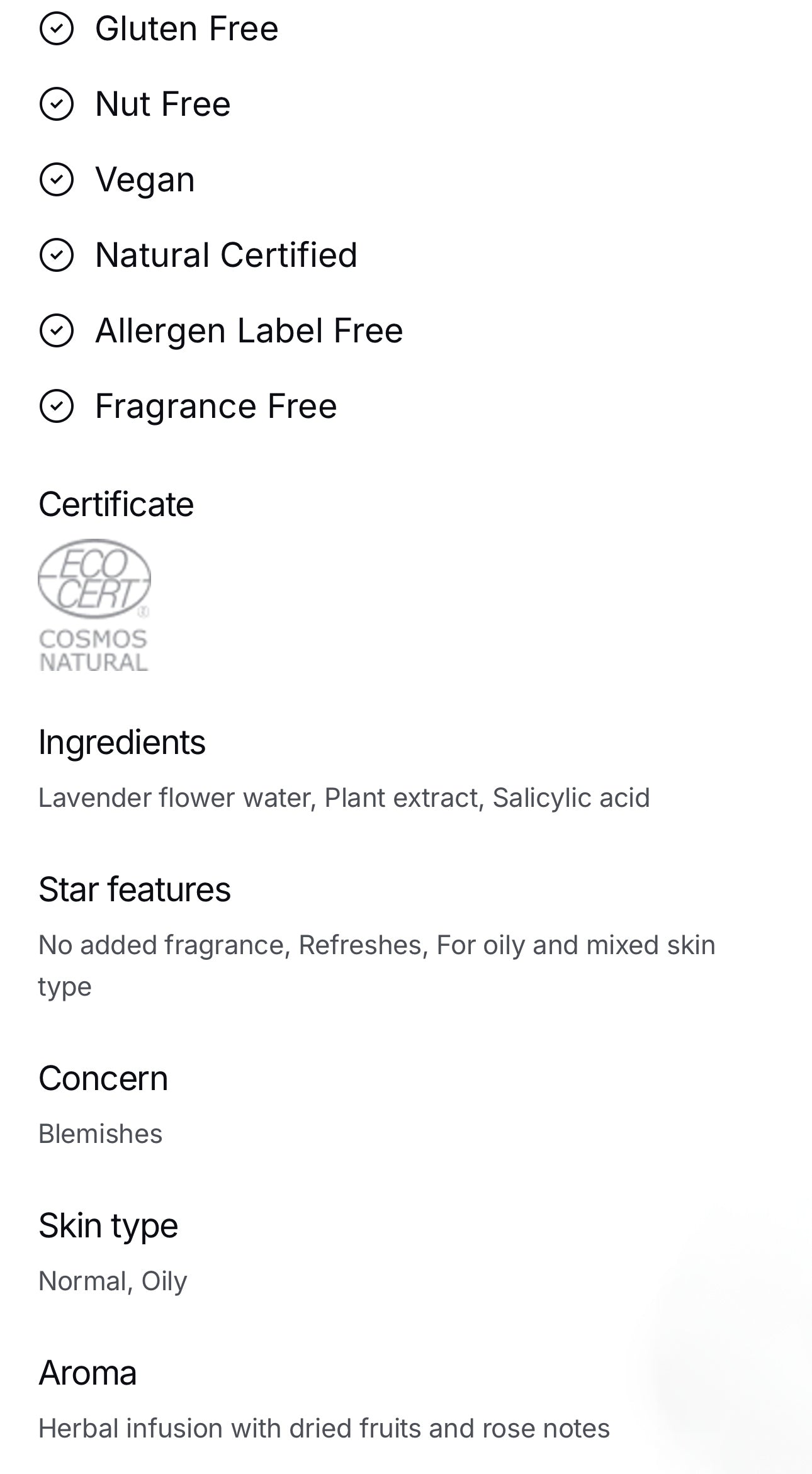 Purifying Toner