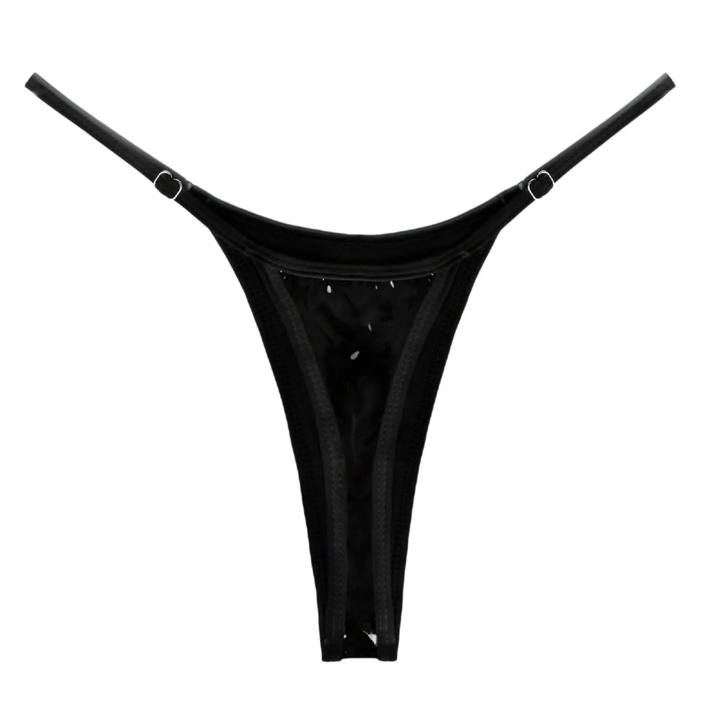 Sleek Metallic Adjustable Thong - Donny's Angel