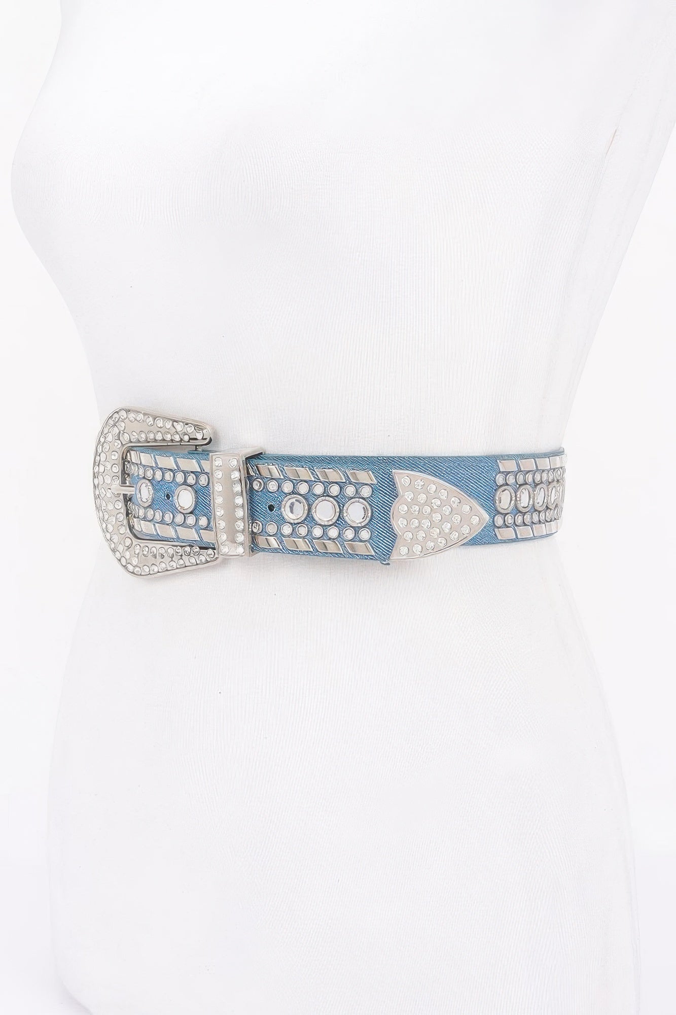 Radiant Rhinestone Studded Metal Belt - Donny's Angel