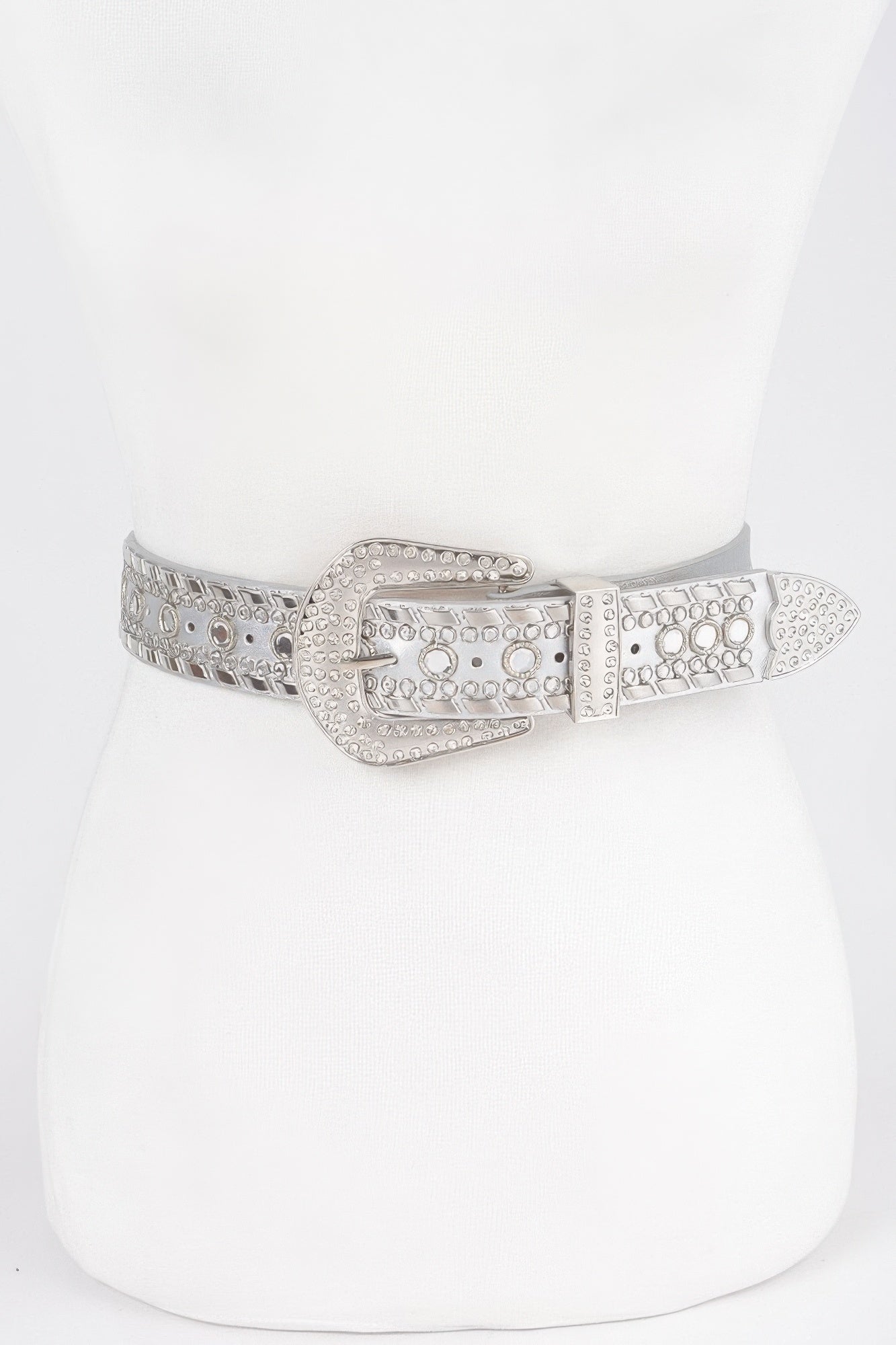 Radiant Rhinestone Studded Metal Belt - Donny's Angel
