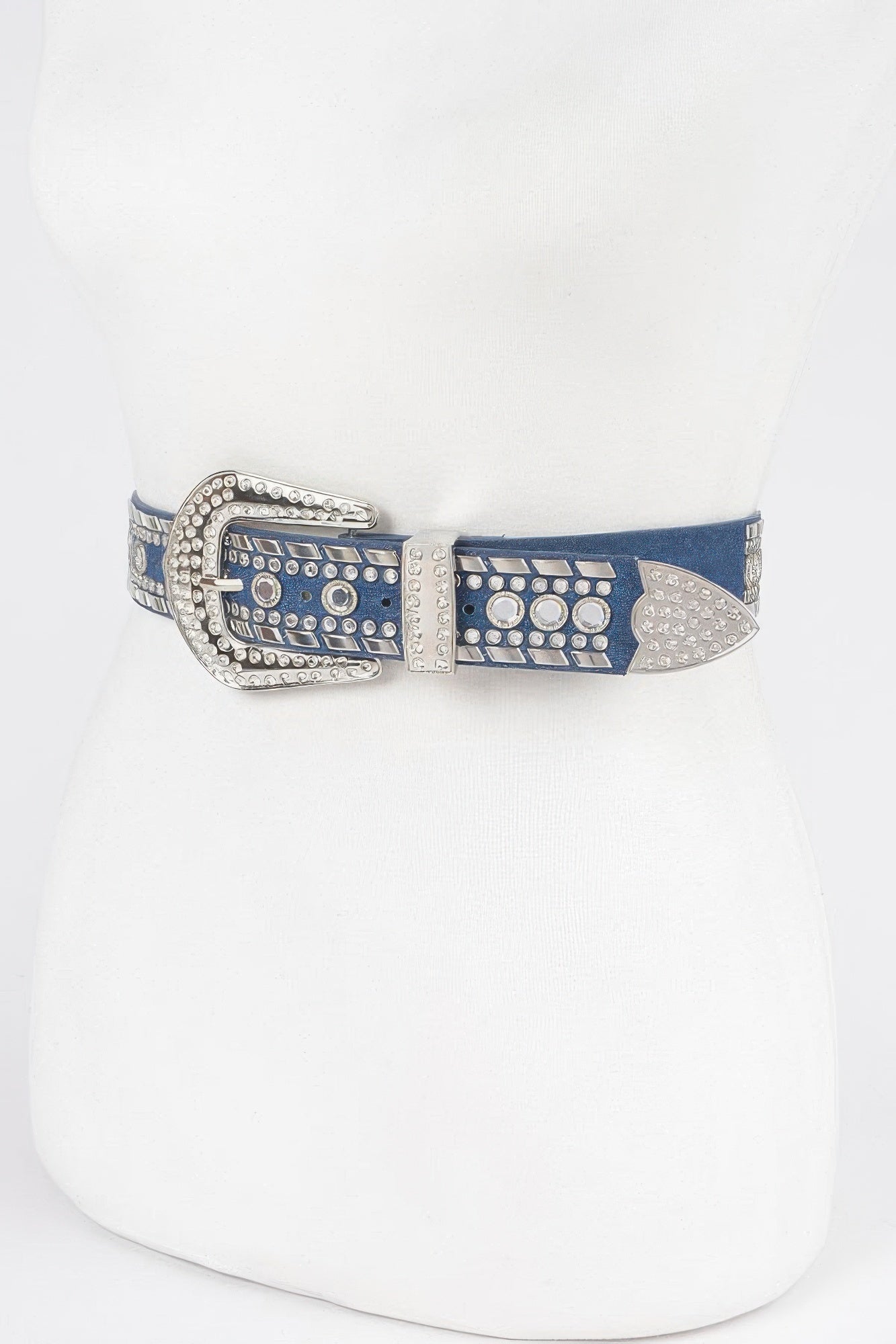 Radiant Rhinestone Studded Metal Belt - Donny's Angel