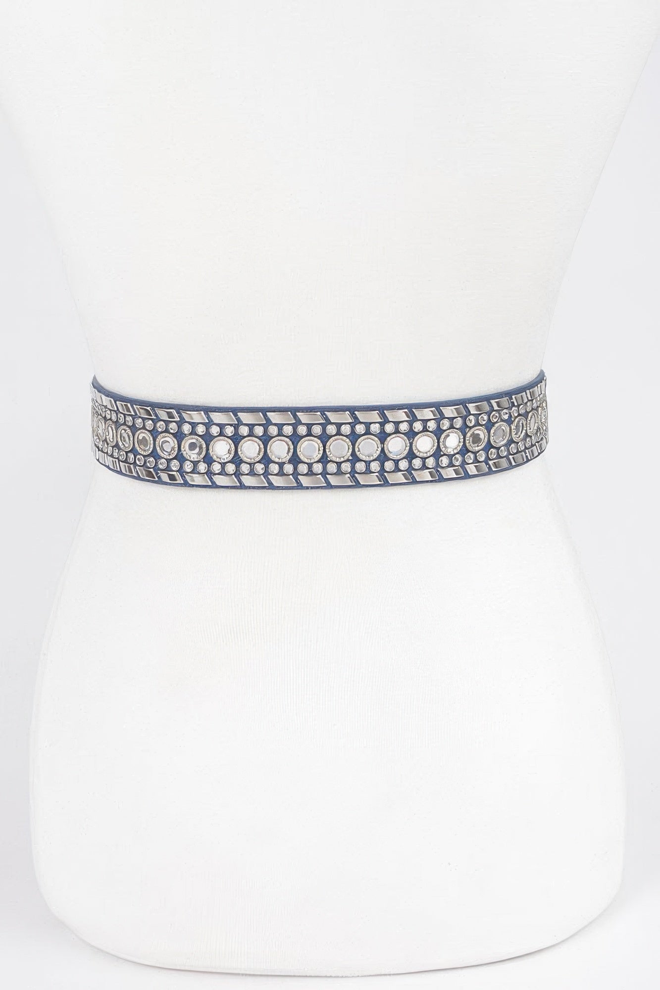 Radiant Rhinestone Studded Metal Belt - Donny's Angel