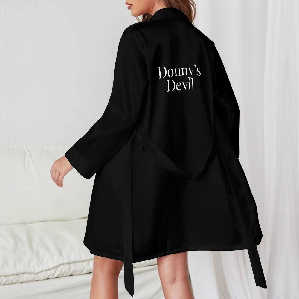 Donny's Devil Long Sleeve Belted Robe - Donny's Angel