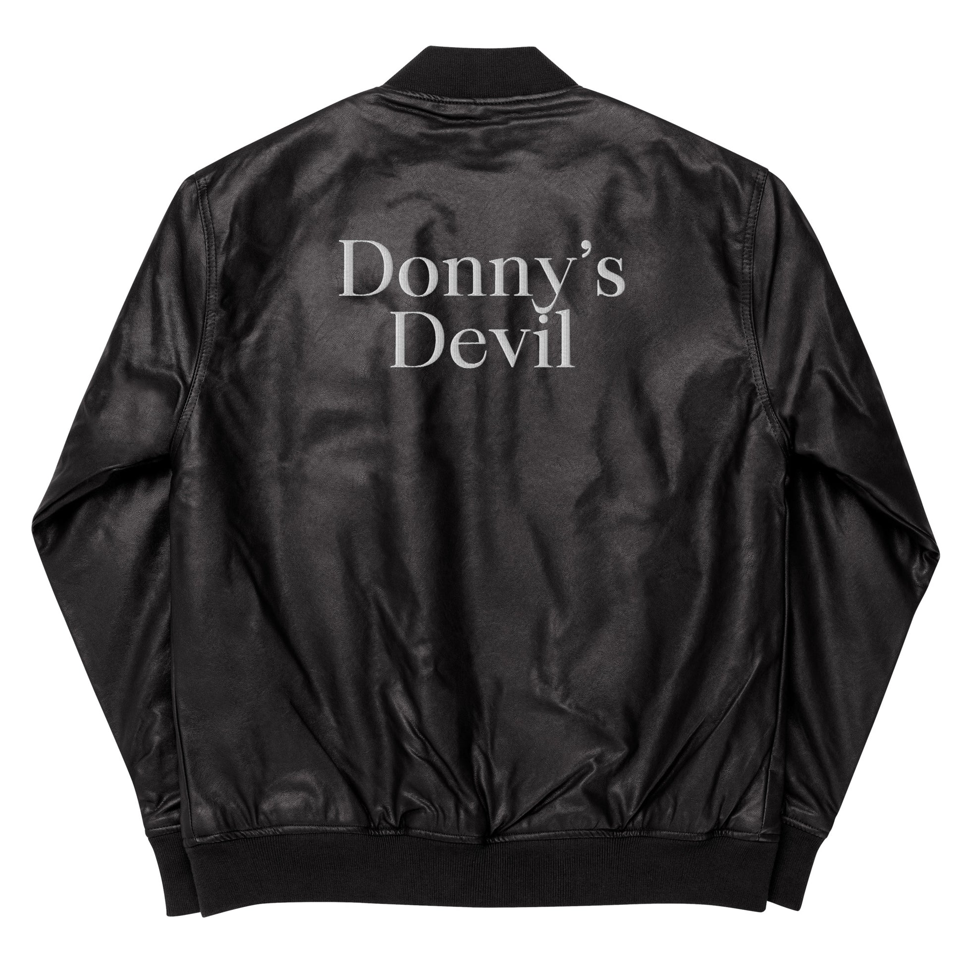 Donny's Devil Leather Bomber Jacket - Donny's Angel