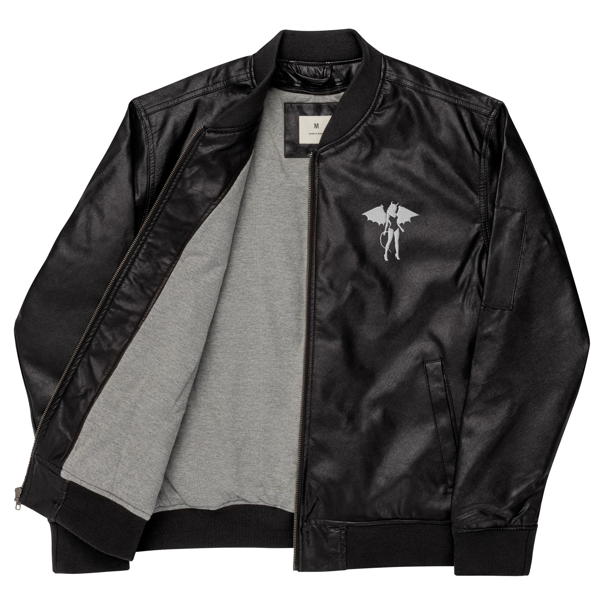 Donny's Devil Leather Bomber Jacket - Donny's Angel
