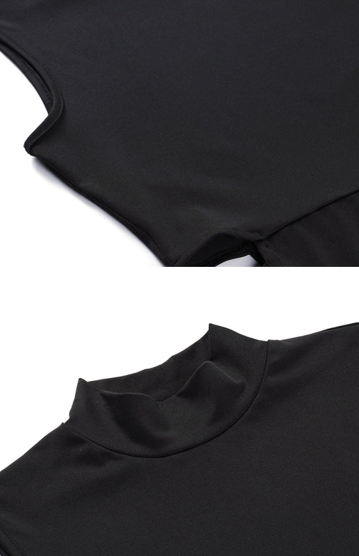 Halter Neck Bandage Cutout High Slit Dress - Donny's Angel