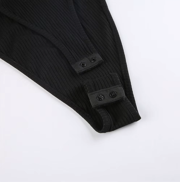 Chain Combo Mesh Sleeve Bodysuit - Donny's Angel