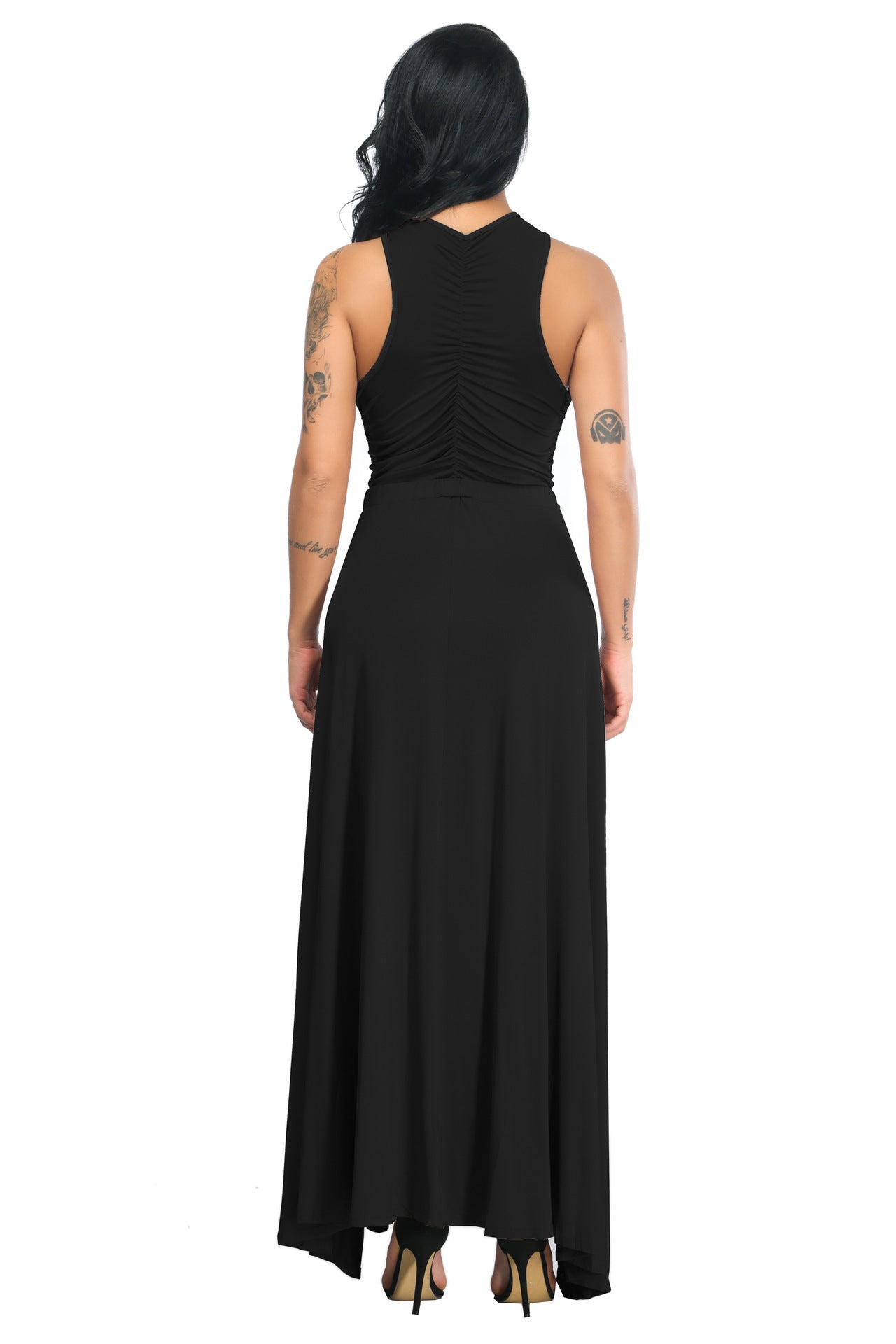 Double Split Pleated Evening Dress - Donny's Angel