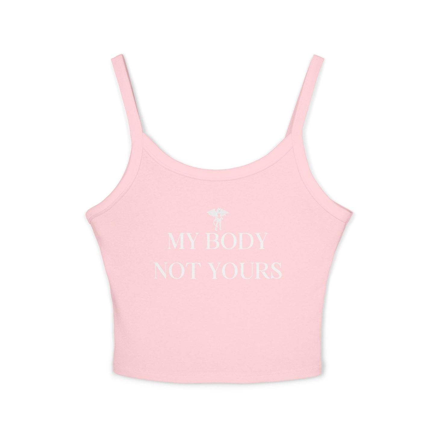 Donny's Devil My Body Not Yours Empowerment Crop Tank Top