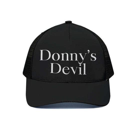 Donny's Devil Trucker Hat With Black Half-mesh