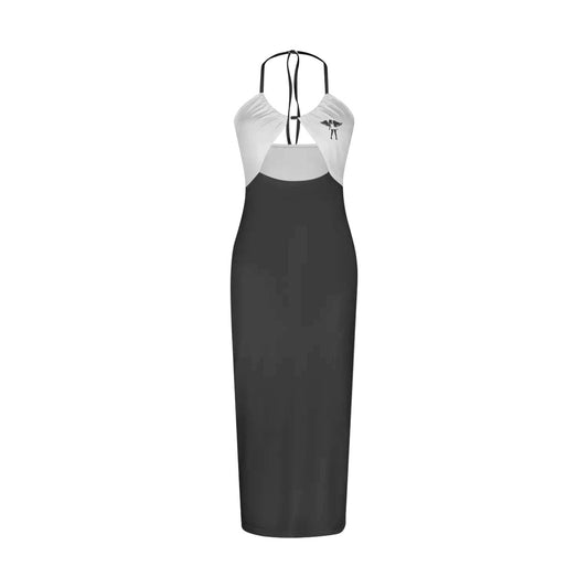 Donny's Angel Logo Hollow Contrast Cami Dress