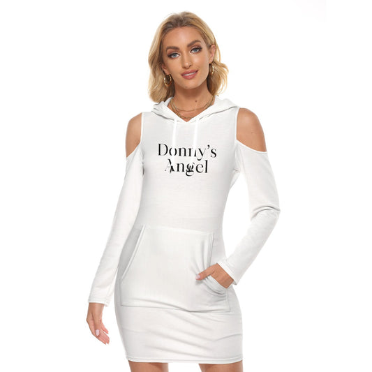 Donny's Angel Cutout Hooded Dress