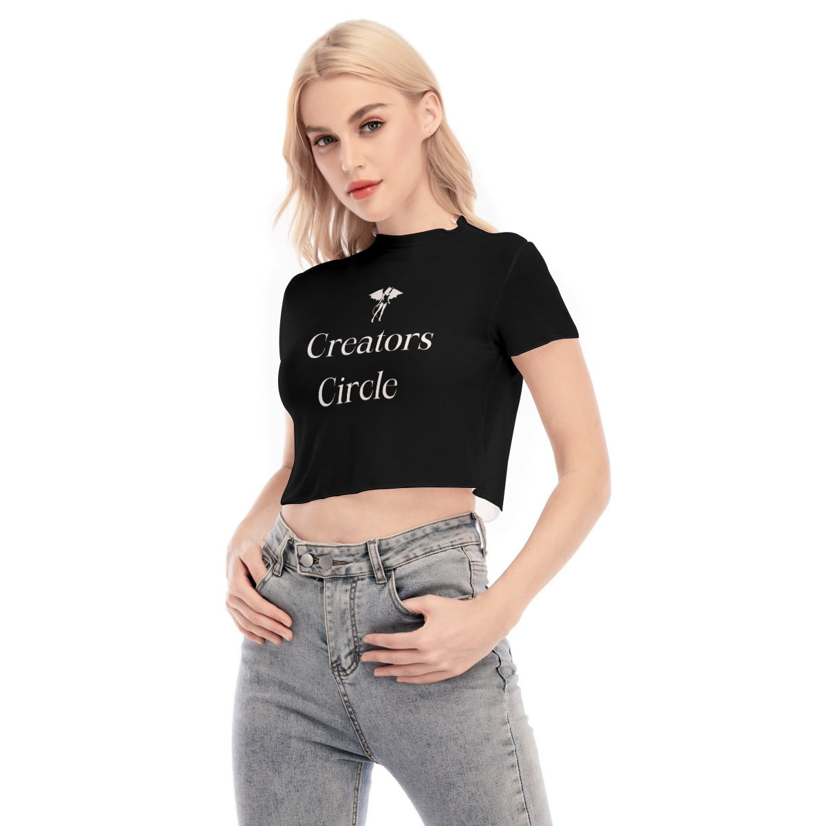 DD Creators Circle Mesh Crop Top