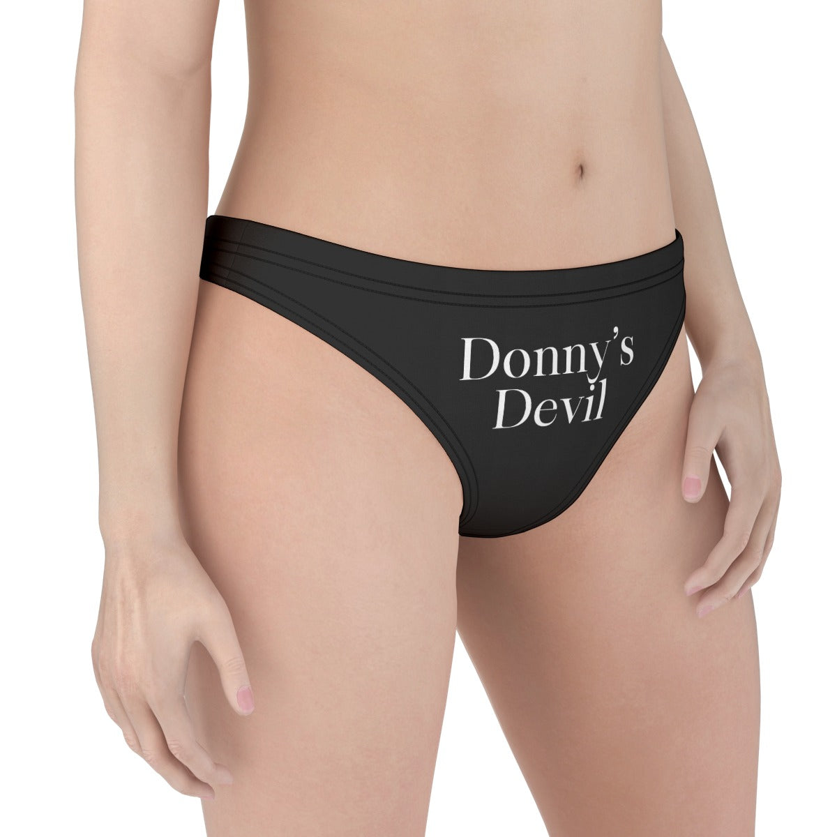 Donny's Devil Text Low Waist Thong