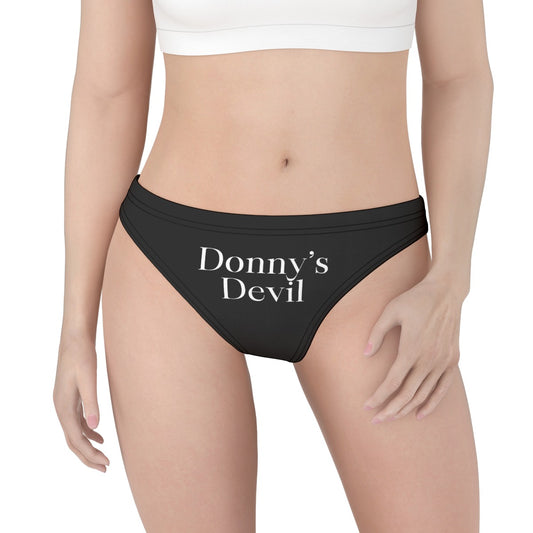 Donny's Devil Text Low Waist Thong