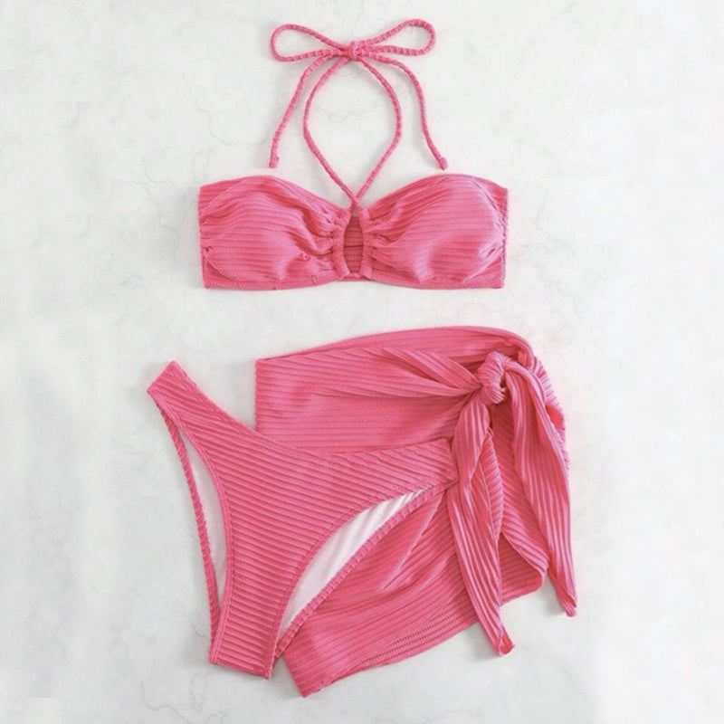 Textured Delight 3 piece bikini