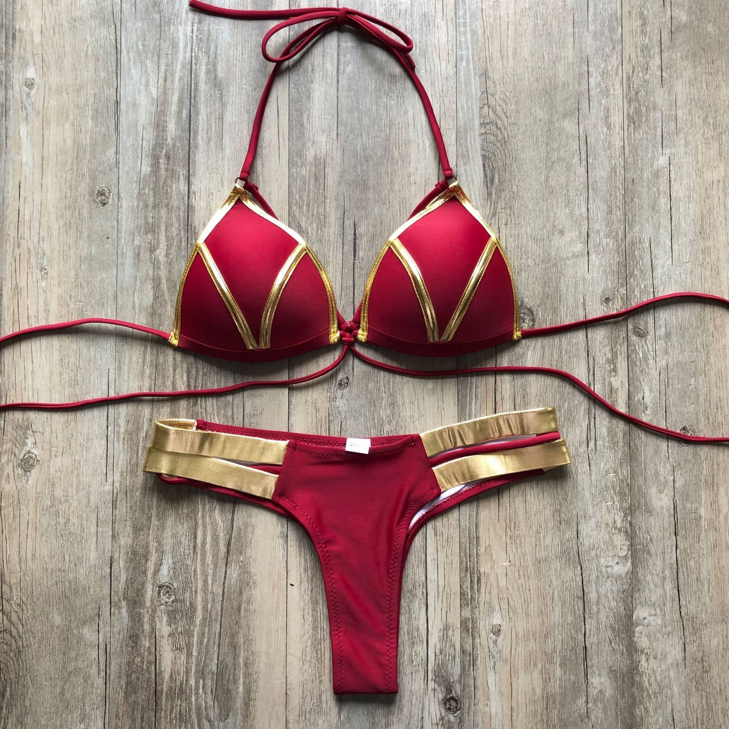 Luminous Gold Accent Bikini