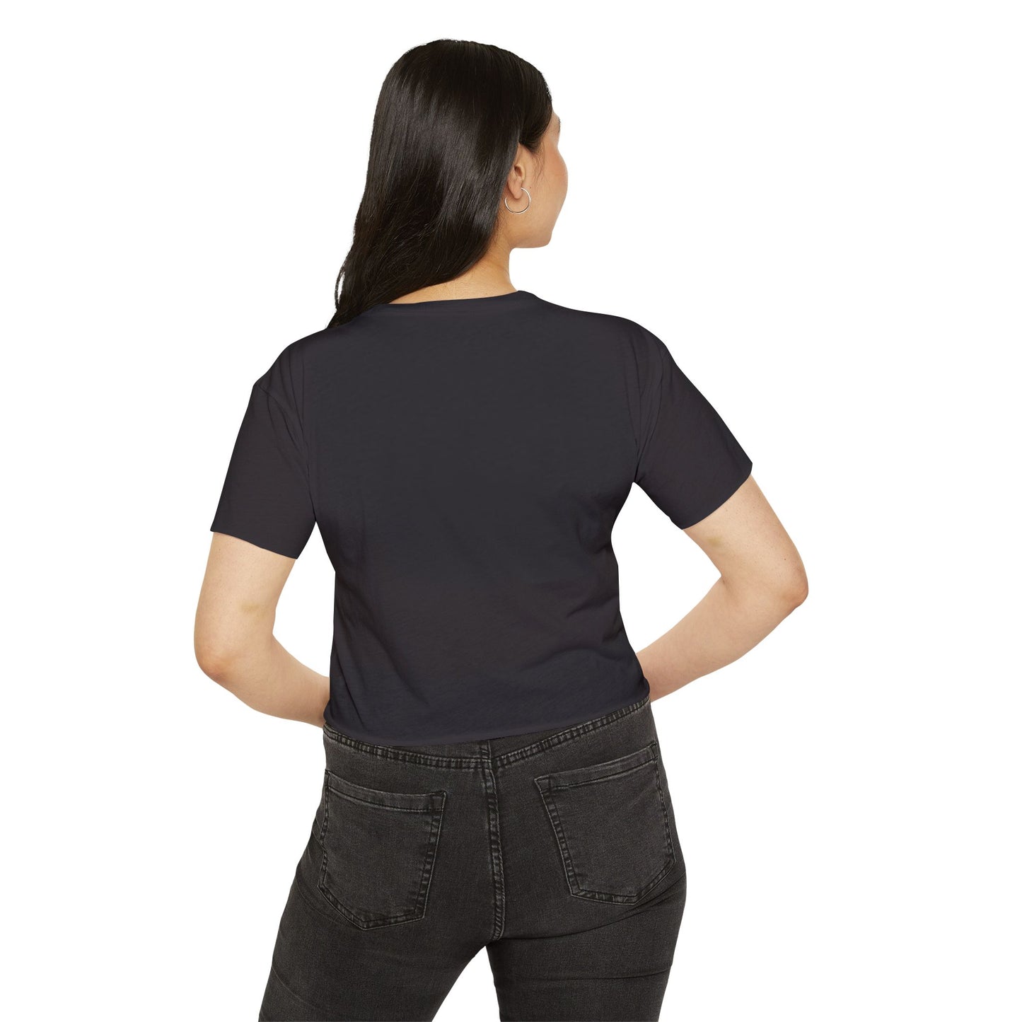 Donny's Devil My Body Not Your's Raw Hem Crop Tee