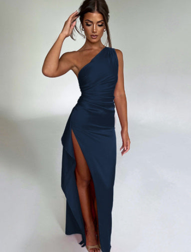 Velvet Nights One-Shoulder Dress - Donny's Angel