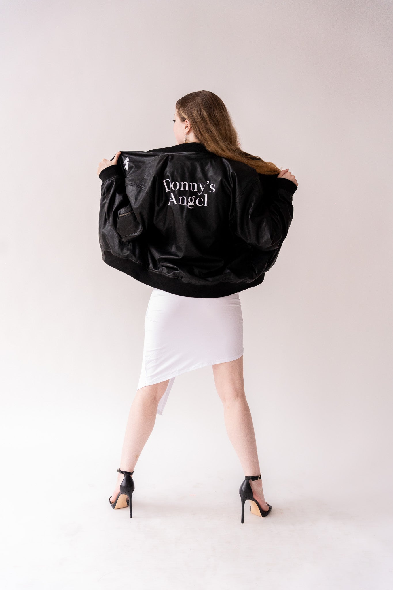 Donny's Angel Leather Bomber Jacket - Donny's Angel