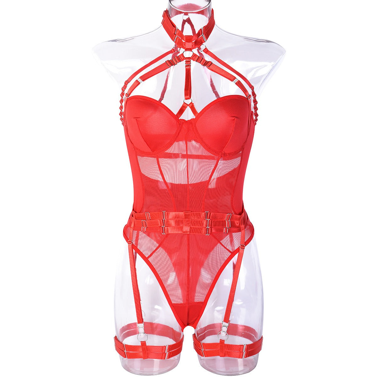 Allure Fusion Mesh Bodysuit Ensemble