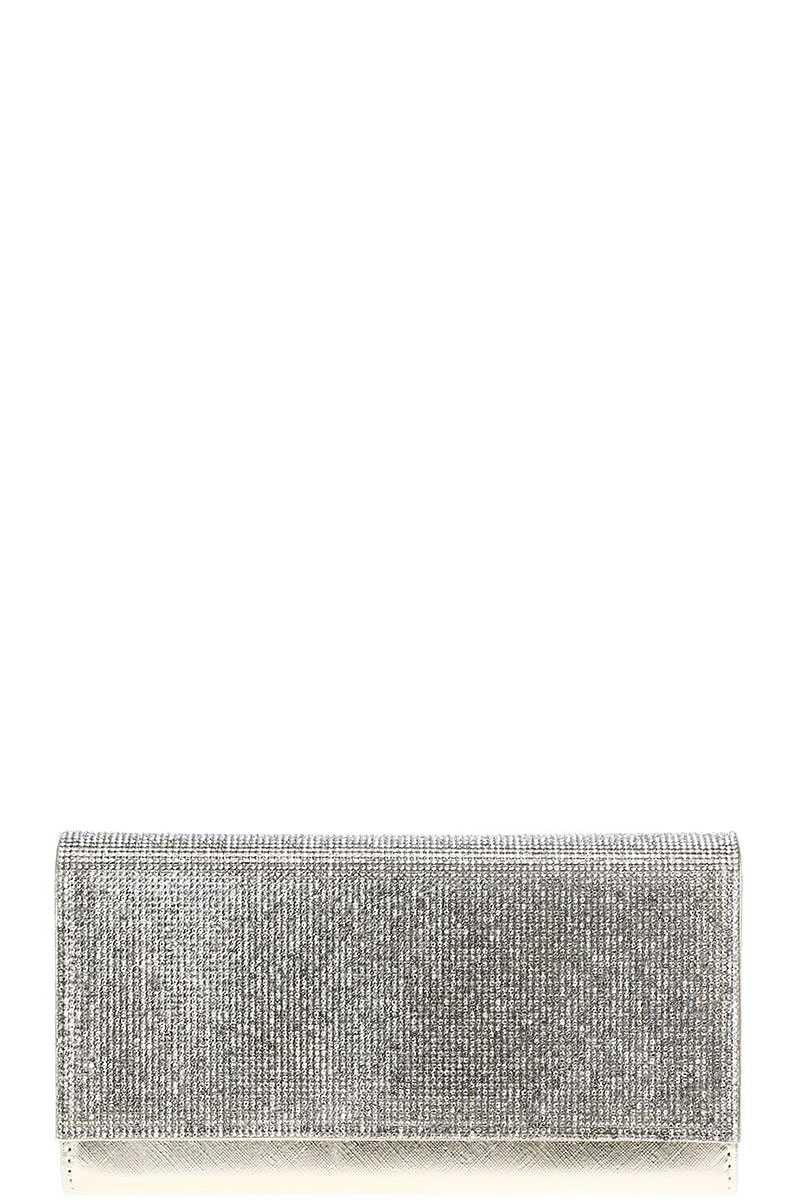 Stylish Multi Rhinestone Party Clutch With Chain - Donny's Angel