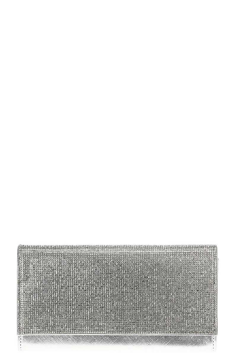 Stylish Multi Rhinestone Party Clutch With Chain - Donny's Angel